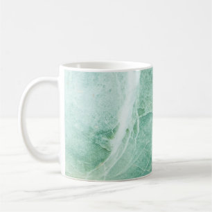Marmorsteinmuster, grüne Textur. Kaffeetasse