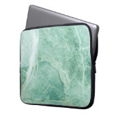 Marmorsteinmuster, grüne Textur. Laptopschutzhülle (Vorderseite Links)