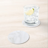 Marmorsteinrunde Runder Pappuntersetzer (Vor Ort)