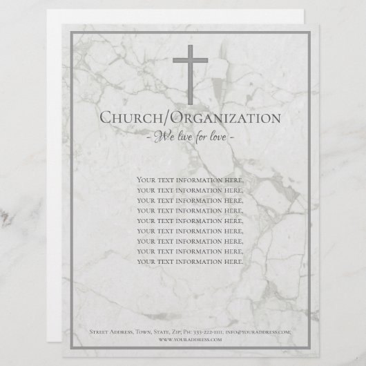 Marmorsteinschrift der religiösen Organisation Briefbogen (Vorne/Hinten)