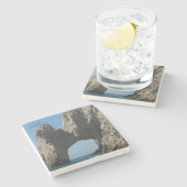 MarmorsteinUntersetzer Steinuntersetzer (Seitenansicht)