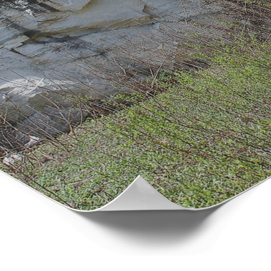 Marmorsteinwand an der natürlichen Brücke #2 Natur Poster (Ecke)