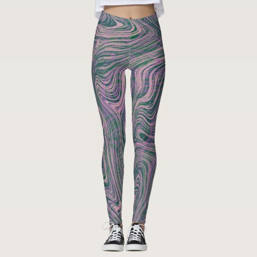 Marmorstil Leggings (Vorderseite)