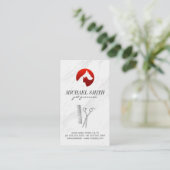 Marmorstone Pet Grooming Dog Icon Business Card Visitenkarte (Stehend Vorderseite)