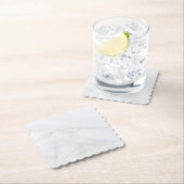 Marmorstone Scalloped Square Untersetzer (Vor Ort)