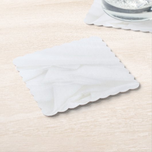 Marmorstone Scalloped Square Untersetzer (angewinkelt)