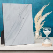 Marmorstone Tabletop Plaque mit Easel Fotoplatte (Seite)