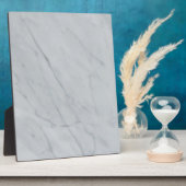 Marmorstone Tabletop Plaque mit Easel Fotoplatte (Seite)