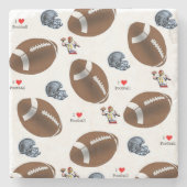 Marmorstone Untersetzer Football (Vorderseite)