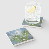 Marmorstone Untersetzer Palm (Seitenansicht)