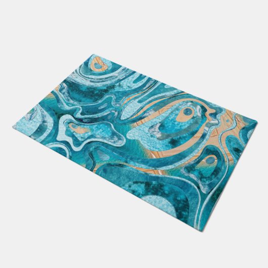 Marmorstrand Fußmatte (Schrägansicht)