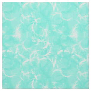 Marmorstrudeldruck - Aqua-/Rotkehlcheneiblau Stoff