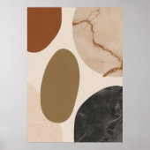Marmorstruktur abstrakte Formen Kunstposter | Luxu Poster (Vorne)