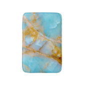 Marmorstruktur, buntes Onyx-Interieur. Badematte (Vorderseite Vertikal)