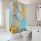 Marmorstruktur, buntes Onyx-Interieur. Duschvorhang (Beispiel)