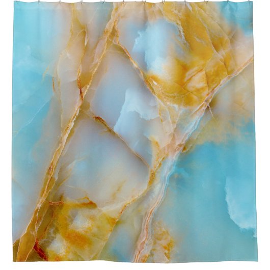 Marmorstruktur, buntes Onyx-Interieur. Duschvorhang (Vorderseite)