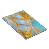 Marmorstruktur, buntes Onyx-Interieur. Notizblock (Rechte Seite)