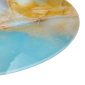 Marmorstruktur, buntes Onyx-Interieur. Schneidebrett (Ecke)