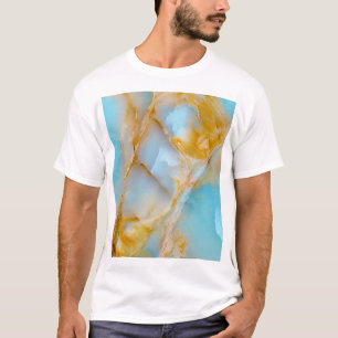 Marmorstruktur, buntes Onyx-Interieur. T-Shirt