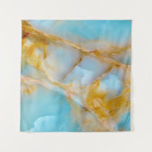 Marmorstruktur, buntes Onyx-Interieur. Wandteppich (Vorderseite (Horizontal))