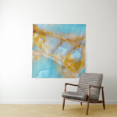 Marmorstruktur, buntes Onyx-Interieur. Wandteppich (Beispiel (Horizontal))