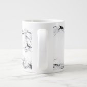 Marmorstruktur Jumbo-Tasse (Rückseite)