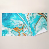 Marmorstruktur. Östliche Technik. Zeitgenössische  Badehandtuch (Badehandtuch)