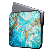 Marmorstruktur. Osttechnik. Zeitgenössische Versio Laptopschutzhülle (Vorderseite Links)