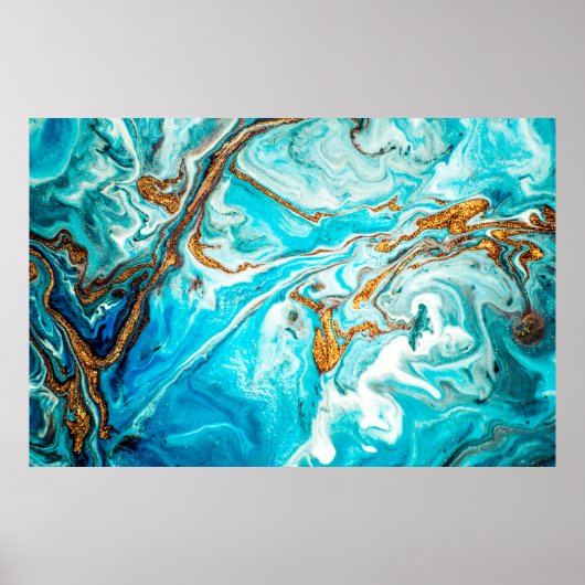 Marmorstruktur. Osttechnik. Zeitgenössische Versio Poster (Vorne)