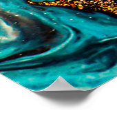 Marmorstruktur. Osttechnik. Zeitgenössische Versio Poster (Ecke)