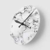 Marmorstruktur Runde Wanduhr (Winkel)