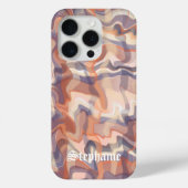 "Marmortartan niedlicher Skriptname boho terracott Case-Mate iPhone Hülle (Rückseite)