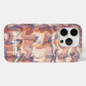 "Marmortartan niedlicher Skriptname boho terracott Case-Mate iPhone Hülle (Rückseite (Horizontal))