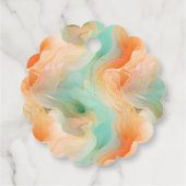 Marmorterrakottmuster Geschenkanhänger (Rückseite)