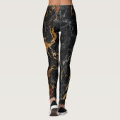 Marmortextur: Elegante Steinfläche. Leggings (Rückseite)