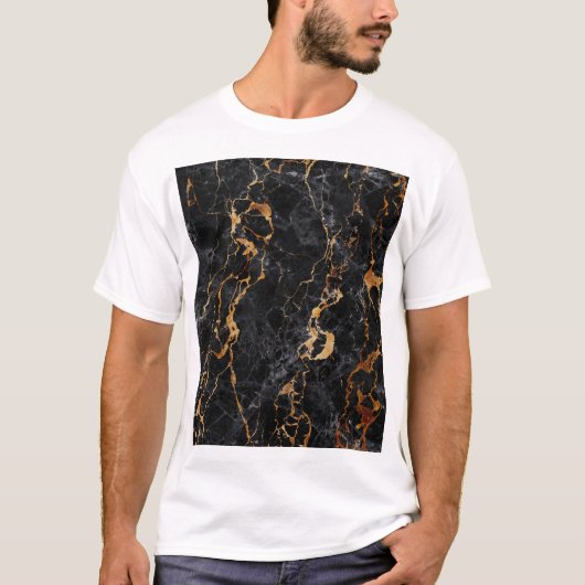 Marmortextur: Elegante Steinfläche. T-Shirt (Vorderseite)