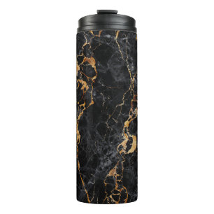 Marmortextur: Elegante Steinfläche. Thermosbecher