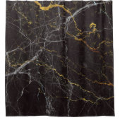 Marmortextur: Eleganter Designhintergrund Duschvorhang (Vorderseite)