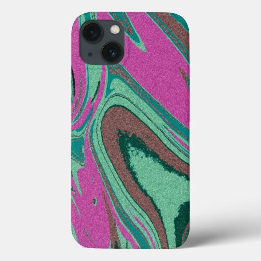 Marmortextur farbig Case-Mate iPhone hülle (Rückseite)