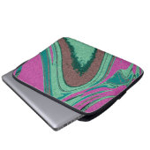 Marmortextur farbig laptopschutzhülle (Vorne Knopf)