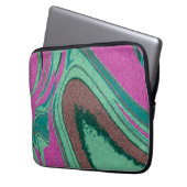Marmortextur farbig laptopschutzhülle (Vorderseite Links)