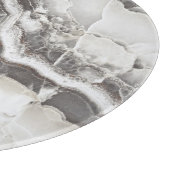 Marmortextur, hochauflösender italienischer Slab. Schneidebrett (Ecke)