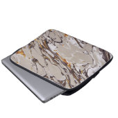 Marmortextur Laptopschutzhülle (Vorne Knopf)