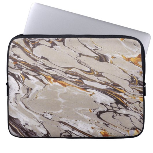 Marmortextur Laptopschutzhülle (Vorderseite)
