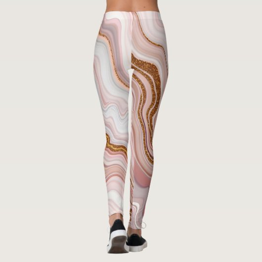Marmortextur-Leggings Leggings (Rückseite)
