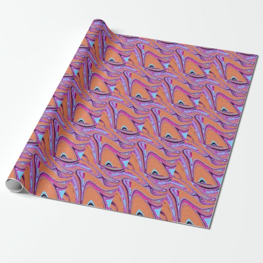 Marmortextur Muster farbenfroh Niedlich Geschenkpapier (Ungerollt)