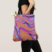Marmortextur Muster farbenfroh Niedlich Tasche (Von Nahem)