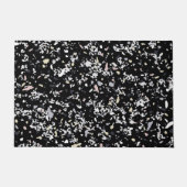 Marmortextur schwarz fußmatte (Vorderseite)