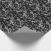 Marmortextur schwarz geschenkpapier (Ecke)