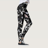 Marmortextur schwarz leggings (Rechts)